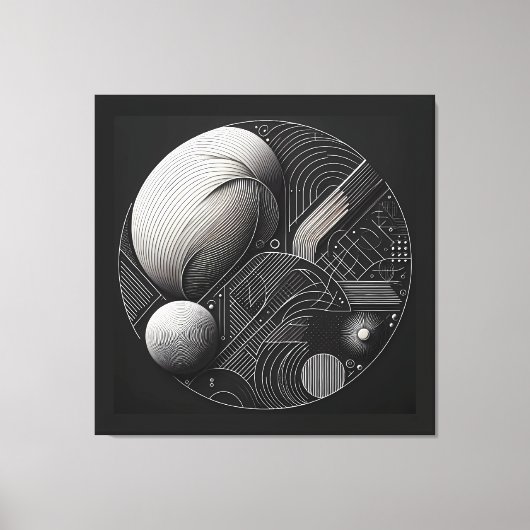 Dual Sphere Composition Leinwanddruck (Vorderseite)