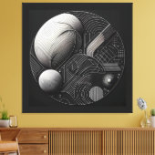 Dual Sphere Composition Leinwanddruck (Insitu (Wohnzimmer))
