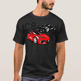 Dual-Sportwagen mit C8-Vintage T-Shirt