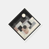 Dual‑Tone Geometry Serviette (Ecke)