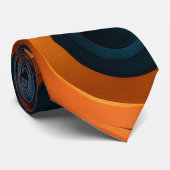 Dual-Tone Swirls Pattern Krawatte (Gerollt)