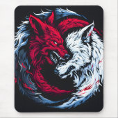 Dual Wild Lunar Wolf Mousepad (Vorne)