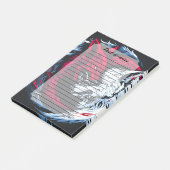 Dual Wild Lunar Wolf Post-it Klebezettel (angewinkelt)