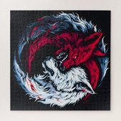 Dual Wild Lunar Wolf Puzzle (Horizontal)