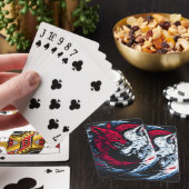 Dual Wild Lunar Wolf Spielkarten (In Situ)