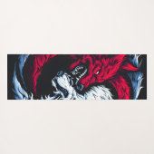 Dual Wild Lunar Wolf Yogamatte (Rückseite (Horizontal))
