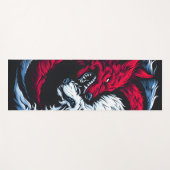 Dual Wild Lunar Wolf Yogamatte (Vorderseite (Horizontal))