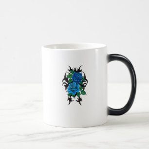 Dualblau-Rose Morphing Keramik Tasse