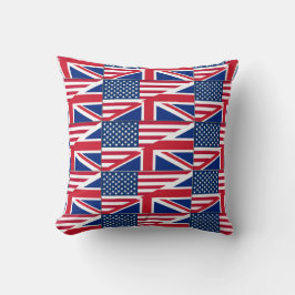 Dualbürger American Britisch Flag Kissen