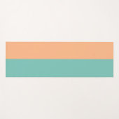 Duale Aqua Orange Pastel Yoga Mat Yogamatte (Vorderseite (Horizontal))