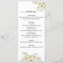 Duale Chrysanthemum Greenerity Wedding Menu