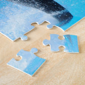 Duale Delphine mit Wasserfall Jigsaw Puzzle (Seite)