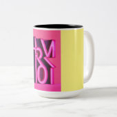 Duale Elegance: Zwei-Tone-Tasse" Zweifarbige Tasse (VorderseiteRechts)