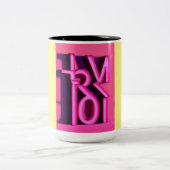 Duale Elegance: Zwei-Tone-Tasse" Zweifarbige Tasse (Mittel)