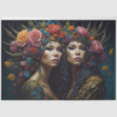 Duale Flower-Women-Tissue-Paper-Störung Seidenpapier (Vorderseite)