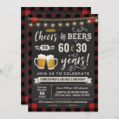 Duale Joint Cheers & Biers Einladung zum Geburtsta (Vorne/Hinten)