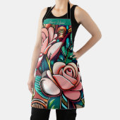 Duale Rose: Eine spektakuläre Blumenübereinkunft Schürze (InSitu)