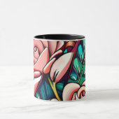 Duale Rose: Eine spektakuläre Blumenübereinkunft Tasse (Zentrum)