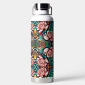 Duale Rose: Eine spektakuläre Blumenübereinkunft Trinkflasche (Rückseite)