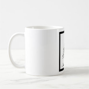 Duale Schwarz-Weiß-Minimalistische Weihnachtsbaume Kaffeetasse