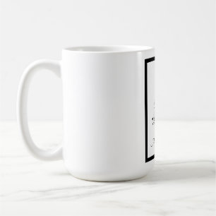 Duale Schwarz-Weiß-Minimalistische Weihnachtsbaume Kaffeetasse