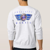 Duale Seite Harris-Walz Wing/Briefmarke Medallion Sweatshirt (Rückseite)
