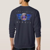 Duale Seite Harris-Walz Wing/Briefmarke Medallion Sweatshirt (Rückseite)