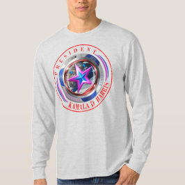 Duale Seite Harris-Walz Wing/Briefmarke Medallion T-Shirt