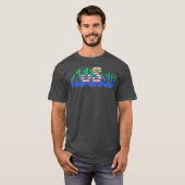 Duale Staatsbürgerschaft Half Aussie American Aust T-Shirt (Vorne ganz)