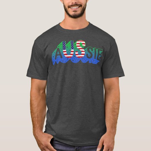 Duale Staatsbürgerschaft Half Aussie American Aust T-Shirt (Vorderseite)