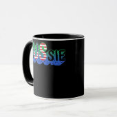 Duale Staatsbürgerschaft Half Aussie American Aust Tasse (Vorderseite Links)