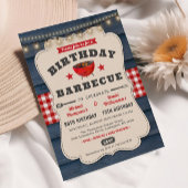 Duales Joint Double Birthday GRILLEN Summer Barbec Einladung