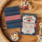 Duales Joint Double Birthday GRILLEN Summer Barbec Einladung