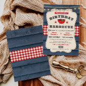 Duales Joint Double Birthday GRILLEN Summer Barbec Einladung