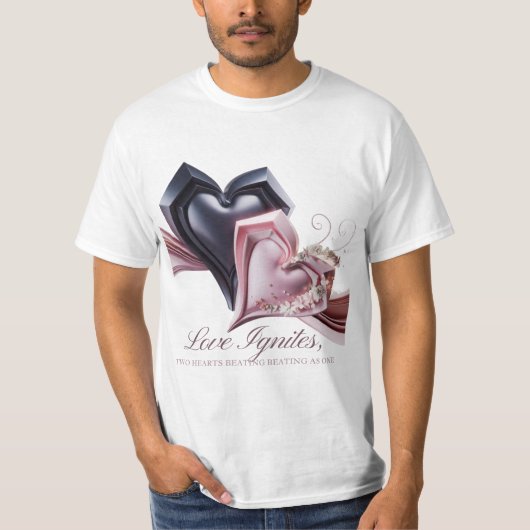 Dualherzen Männer-T - Shirt (Vorderseite)