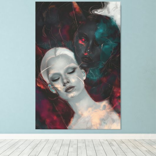 Dualismus Leinwanddruck (Insitu (Holzboden))