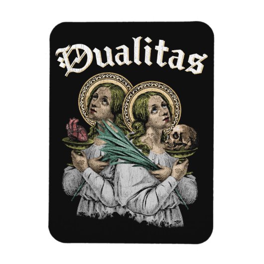 Dualitas - Gotisches Design Magnet (Vertikal)