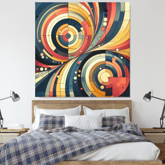 Dualität - Bauhaus - Leinwand Art (Insitu (Schlafzimmer))