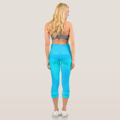 Dualität | Blues Yoga Capri Leggings (Rückseite)