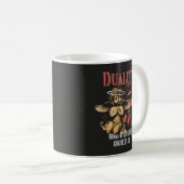 Dualität - Brutalist Streetwear Design Kaffeetasse (VorderseiteRechts)