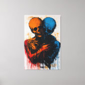 Dualität der Soule Zeitgenössische Ausdruckskunst Leinwanddruck (Vorderseite)