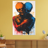 Dualität der Soule Zeitgenössische Ausdruckskunst Leinwanddruck (Insitu (Wohnzimmer))