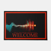 Dualität der Teilchen - Willkommen Fußmatte (Vorderseite)