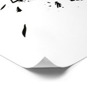 Dualität entfesselt - Intensiv Abstrakte Gesichtsk Poster (Ecke)