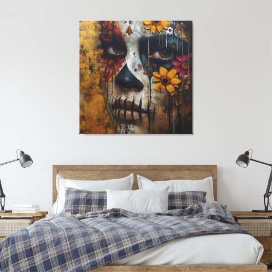 Dualität im Blut Leinwanddruck (Insitu (Schlafzimmer))