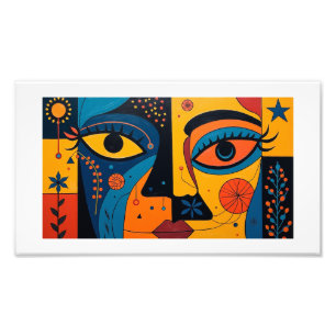 Dualität in Bloom: Eine Symphonie von Licht und Sy Fotodruck