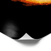 Dualität in Gold - Abstraktes, modernes Portrait Poster (Ecke)