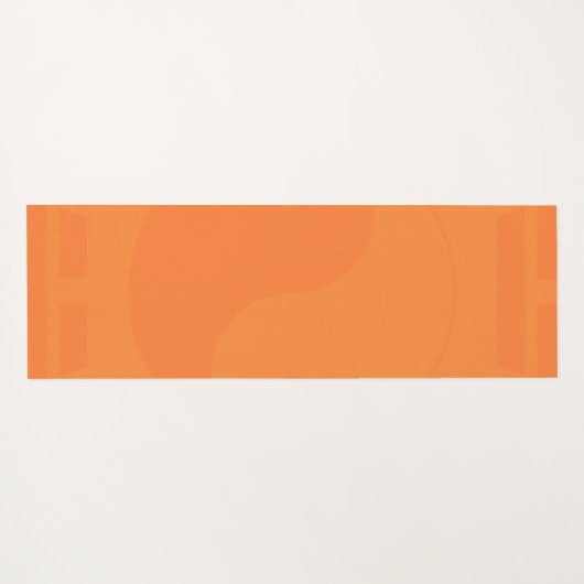 Dualität | Orangen Personalisiert Yogamatte (Rückseite (Horizontal))