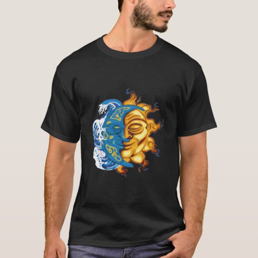 Dualität von Sonne und Mond T-Shirt (Vorderseite)