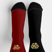 Dualitäts-Socken – Rot & Schwarz Socken (Oben)